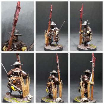 Mousillon Men-at-Arms (Irregular) with Halberd & Sword ~ Bretonnia by Harrowfear