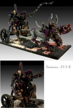 Champion of slaanesh on chariot by Terecius