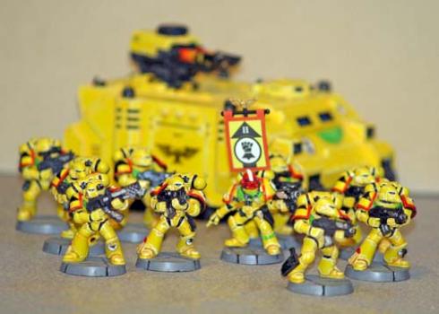 Imperial Fists Tactical Squad by Starscream