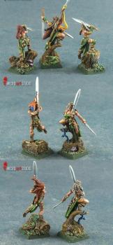 Wood Elf Wardancers by Asmodean