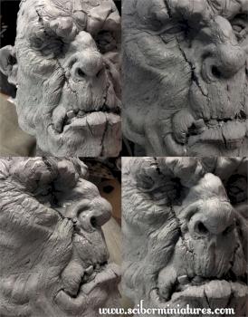 Ogre head sketch by Scibor