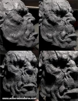 Ogre head sketch by Scibor