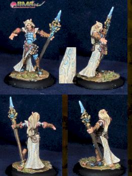 Larnach, Grey Elf Mage by belminiart