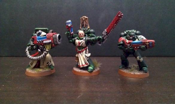 Dark Angel Sergeant with two Marines by Arcanis