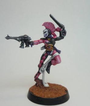 Female Eldar Harlequin by hyperacute