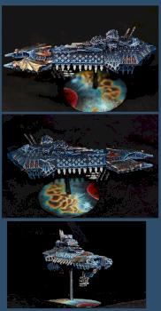Night Lords Venerable Battle Barge by zekaine