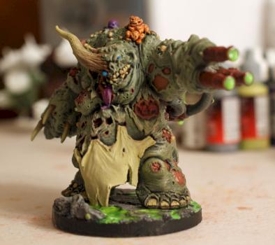 Forge World Nurgle Demon Prince WIP by Damnthevalley