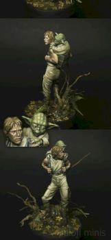 Luke Skywalker and Yoda by paloji