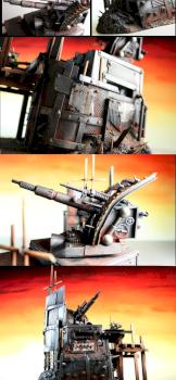 Ironclad Ork Outpost With Defense Cannon by Terraformer