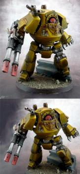 Imperial fist Contemptor Dreadnought by Doom77