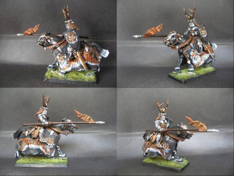 Warhammer Bretonnian Champion Knight of Bengal Tiger by tinman755