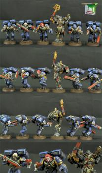 Assault Ultramarines with Chaplain by Idler studio