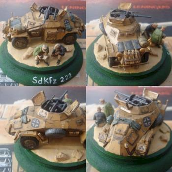 1/76 scale Airfix Sdkfz 222 by danl