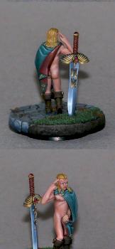 Warrior without armor 'painted' by Cyndhaer