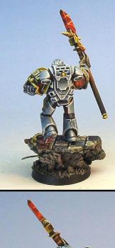 Warhammer 40k Grey Knight on sculpted base by Wappellious