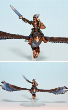 Wood Elf Hero on War Eagle by buracum123
