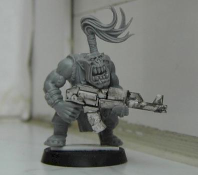 Orkboy with scratched Kalashnikov by Zerlatscht
