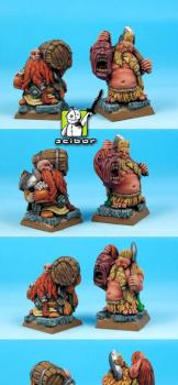 28mm scale 2  Dwarves Lords Painted from Scibor Monstrous Miniatures by Scibor