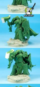Science Fiction Celtic Warrior Greenstuff Sculpture by Scibor