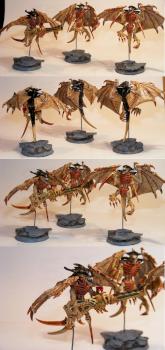 Winged Tyranid Warriors by Zoolika