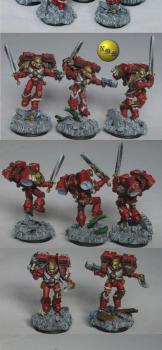 Blood Angel Vanguard veteran squad by nels0nmac