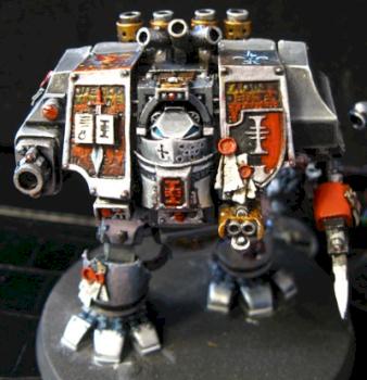 Grey Knights Dreadnaught by PainterSarah