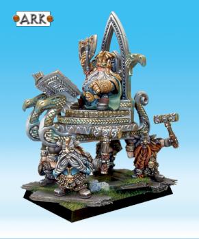High King Thorgrim Grudgebearer on Throne of Power by Arkaal