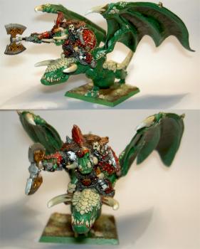 Orc Warboss in wyvern by Muette