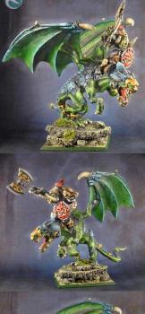 CONVERTED ORC BOSS ON WYVERN by midgardmodels
