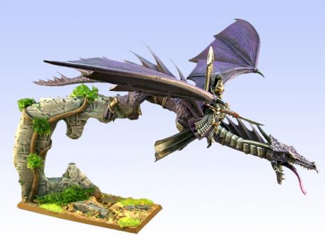 Dark Elves Lord On Dragon (new photo) by darkstudios