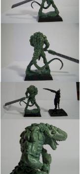 Saurus green with great weapon by Bertram