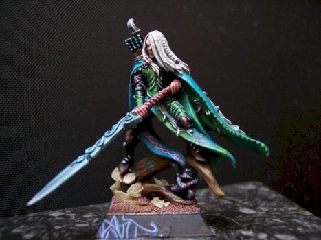 wood elf lord with great weapon by Lords of Glamorgarth