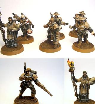 Phylacian Imperial guard platoon command by Caledor