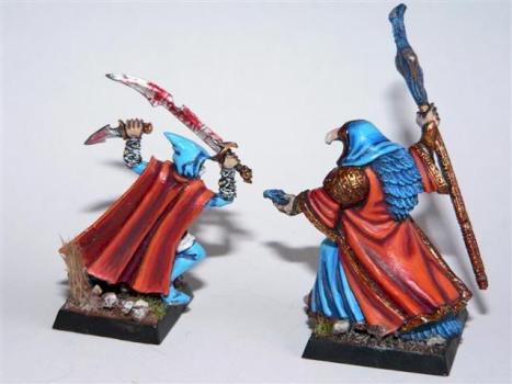 Tzeentch sorcerer VS. Assasin by MickKristiansen