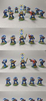 Ultramarines 2nd Company, 6th Squad by gowestover