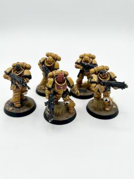 5X Primaris Intercessors Imperial fists space marines WARHAMMER 40k by juanlurockerman