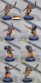 Bear pride color scheme Assault Space-Marine by CerberusXt