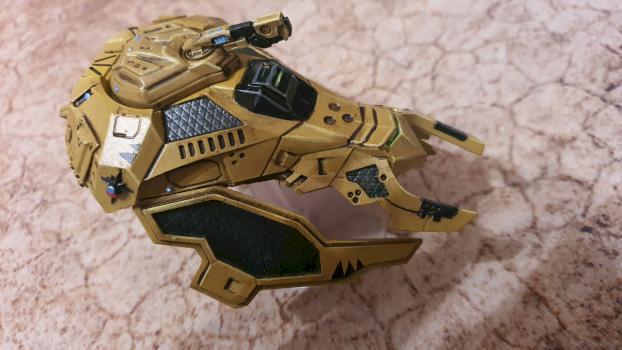 Beyond the Gates of Antares: Algoryn Defiant Transport Skimmer by Maloric