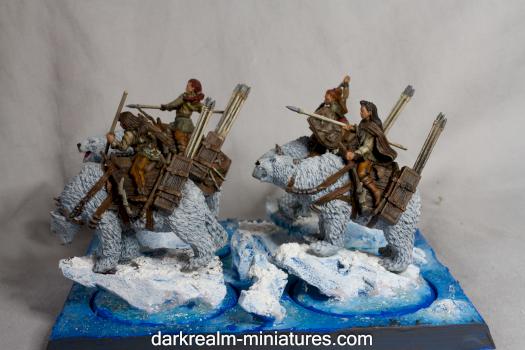 Frozen Shore Bear Riders by darkrealm-miniatures