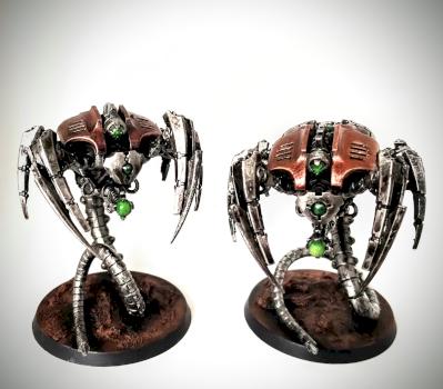 Necron wraiths by CriticalStatePatient