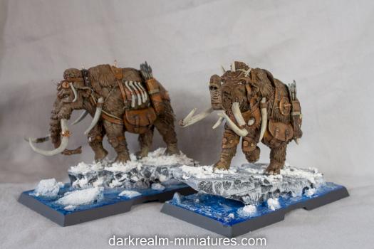 War Mammoths by darkrealm-miniatures