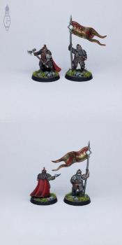 Iron Hills Dwarf Command with Mattocks by Cyb