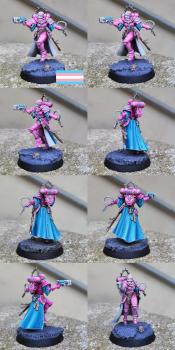 Trans pride color scheme Sister of Battle (Palatine) by CerberusXt