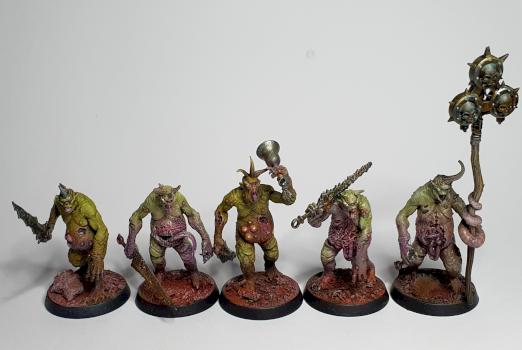 Plague bearer squad custom models by Miniman79