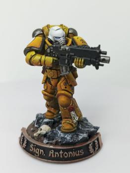 Signifer Antonius, primaris Space Marine by in_z_sky