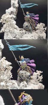 Veluthil - Ice Elf Standardbearer by Kadarian