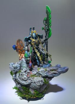 Necron with custom base by Taurunumac