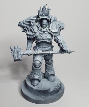 Vulcan primarch of the salamanders WIP by Miniman79