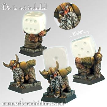 Dwarf Die Bearer Miniature Promotion by Scibor