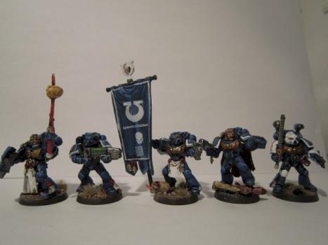 Ultramarines Command Squad by The Spanish Painter